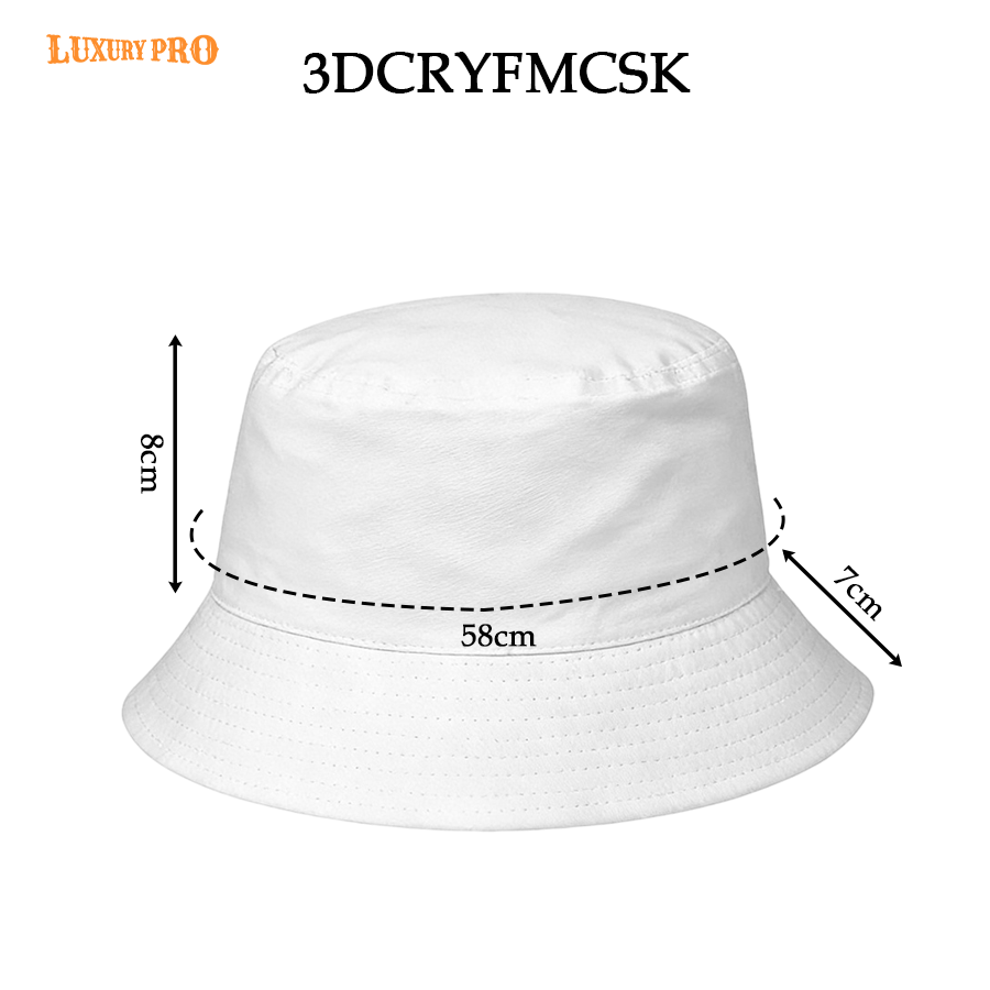 3D Adult Fisherman Hat with Drawstring