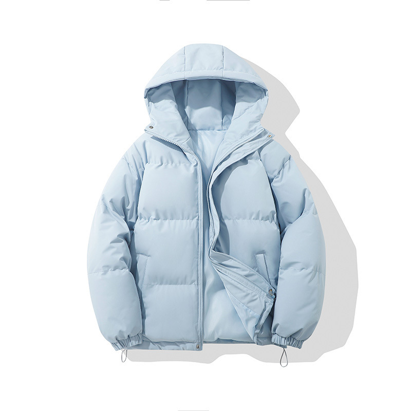 Men's padded jacket with hood, insulated, windproof