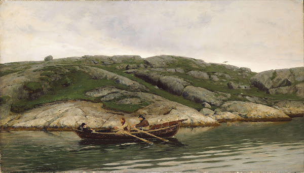 Three Men in a Rowing Boat 1883