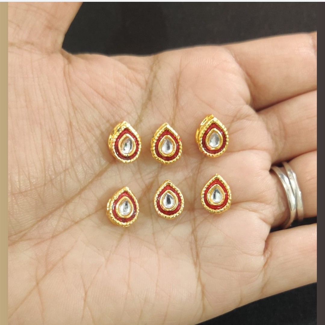 White Red Meena Drop-P13-pack of 6