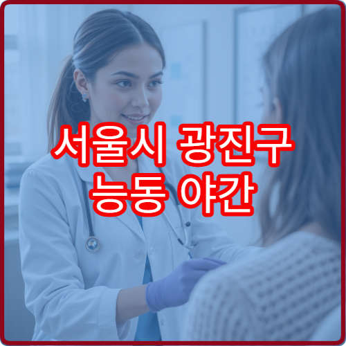 서울시 광진구 능동 야간 치과 병원 안내 야간 치과 진료 확인