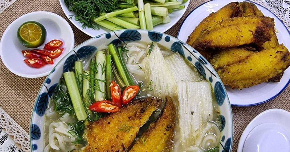 Bánh canh bột mì cá rô
