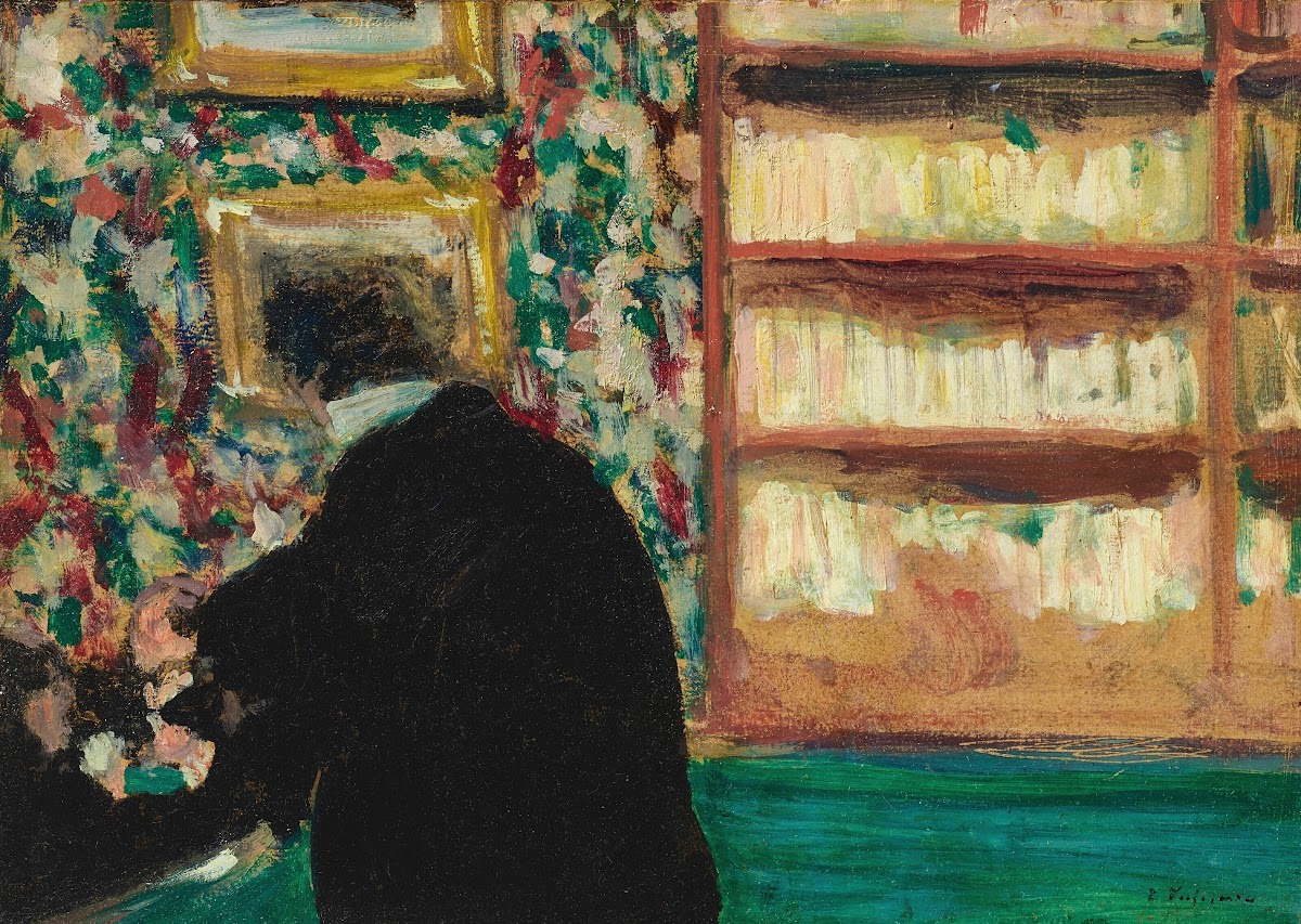 Thadée Natanson dans son bureau à La Revue Blanche circa 1898