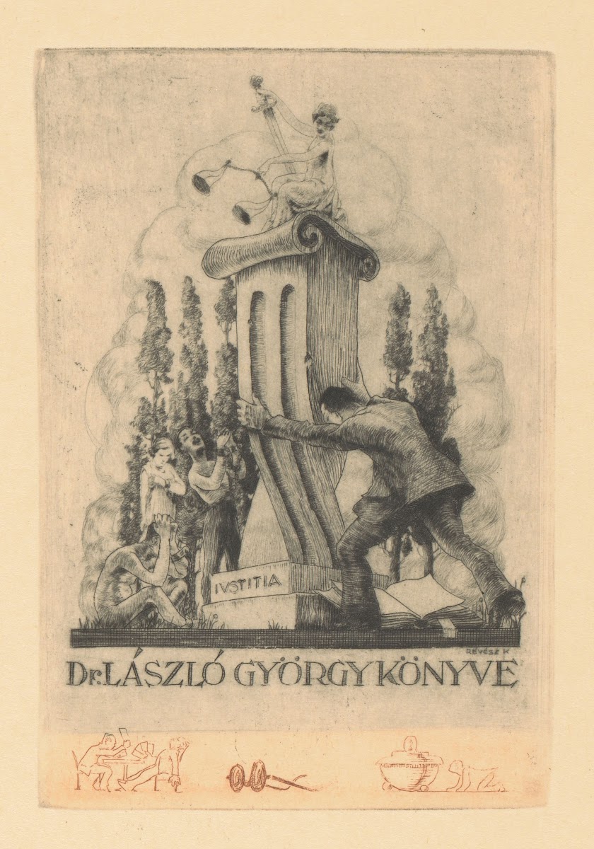 Ex libris van György László
