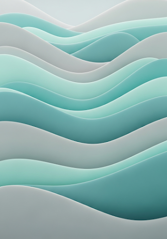 Serene Abstract Undulating Forms