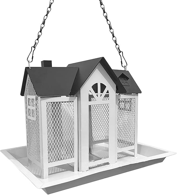 Hängende Metall-Vogeltränke und Futterstation
