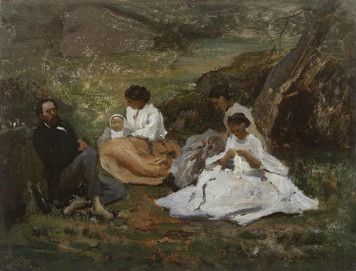 Réunion de famille à Bourron Marlotte 1857