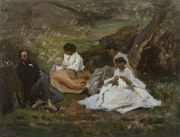 Réunion de famille à Bourron Marlotte 1857