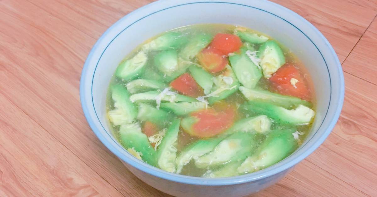 Canh khổ qua trứng