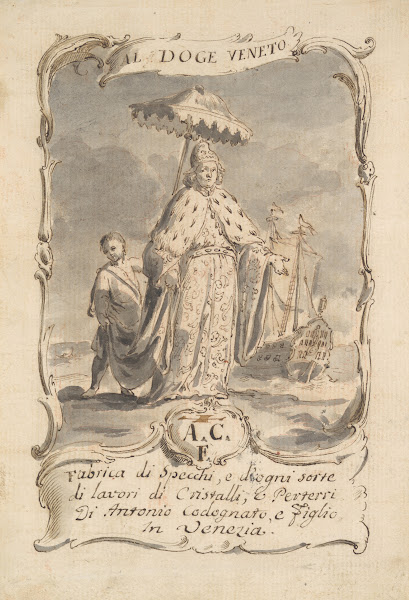 Design for a Trade Card mid 18th century