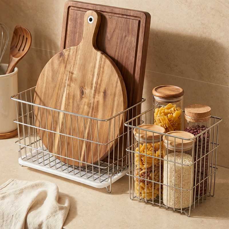 Stainless Steel Storage Box for Kitchen, 304 Steel