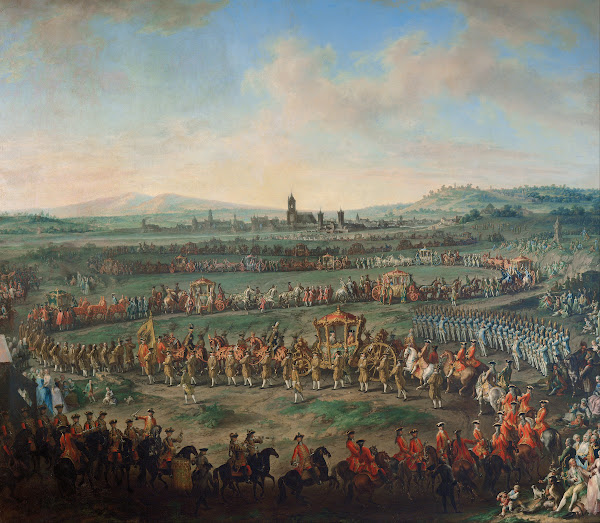 Entrance of the Emperor Franz I Stephan and his son Joseph II into Frankfurt on