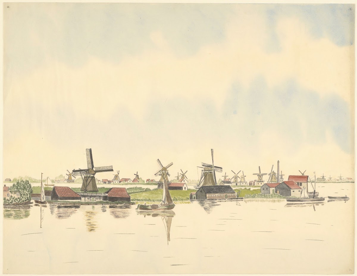 molens molengroep aan de Kalverpoel 1930 1940