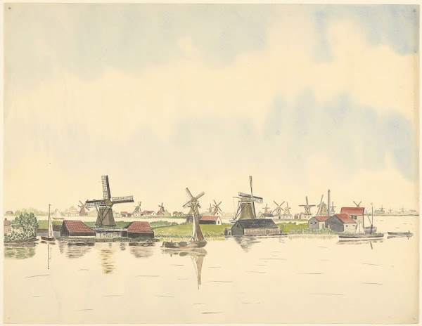 molens molengroep aan de Kalverpoel 1930 1940