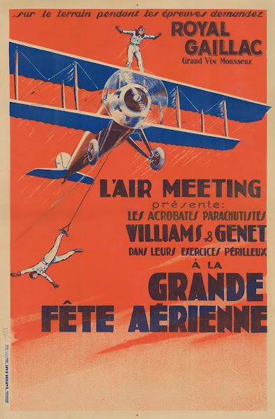 Air meeting présente les acrobates parachustistes Williams  Genet dans leurs exe