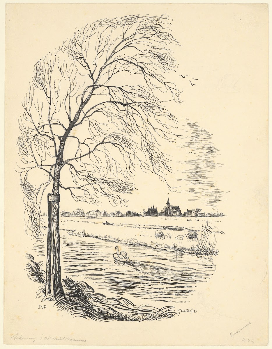 Gezicht op Jisp 1950 1960