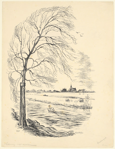Gezicht op Jisp 1950 1960