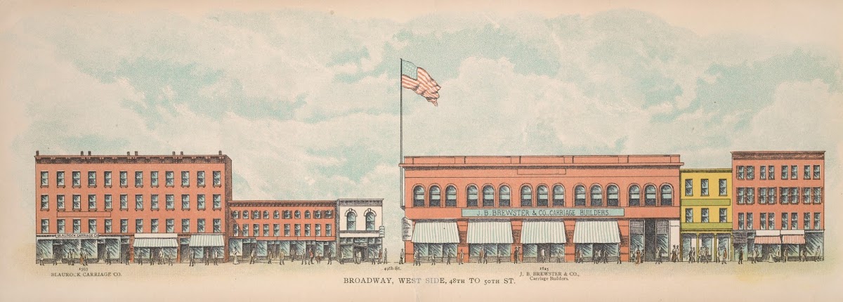 Broadway West Side 48th to 50th St 1899