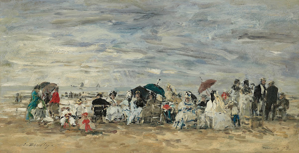 Trouville Scène de plage 1873