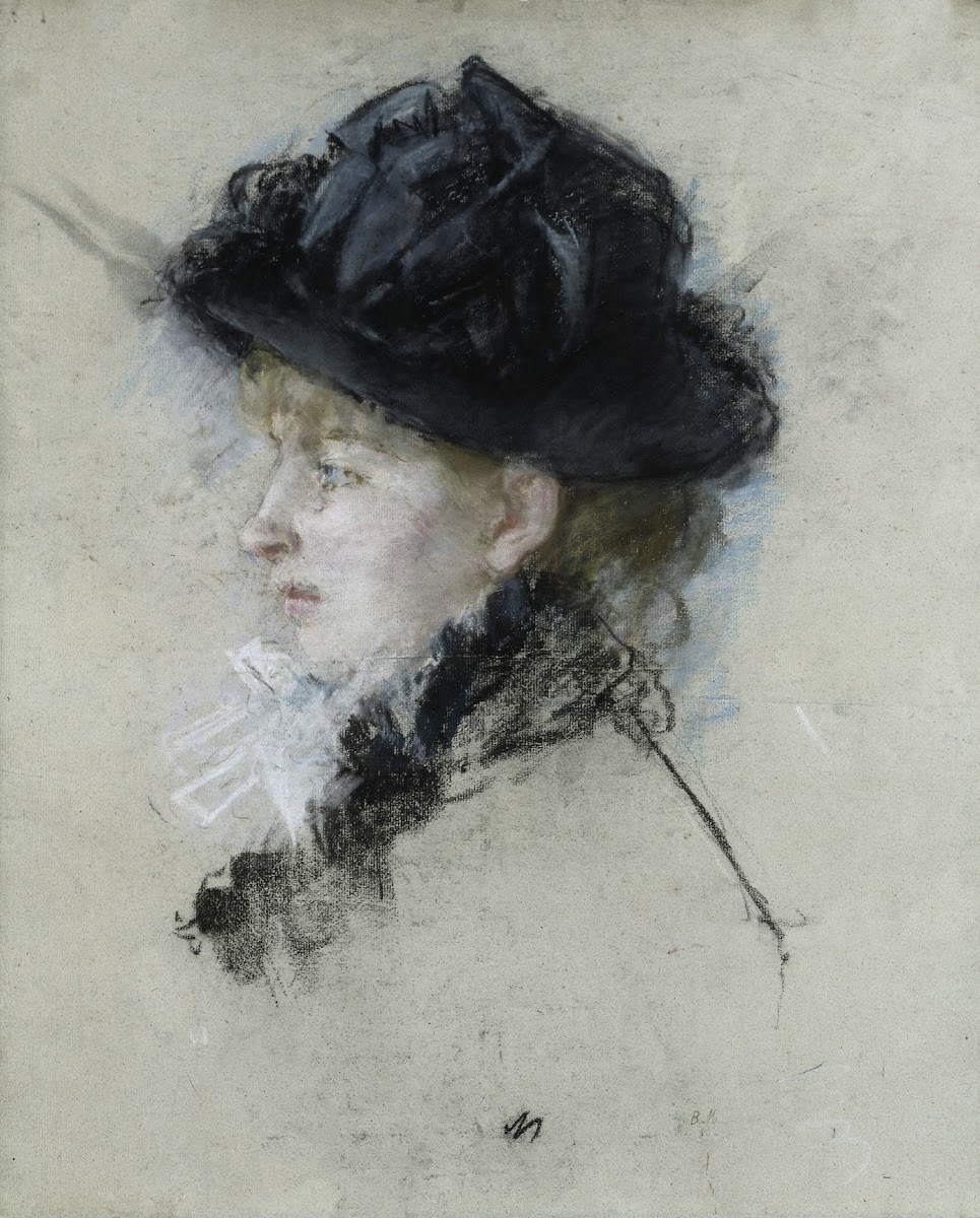 Mademoiselle Louise Riesener in a Hat c 1877 80