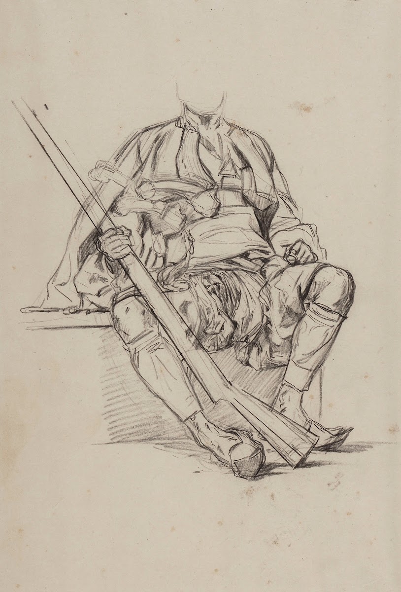 Sitting zeybek  a study of figures 1878