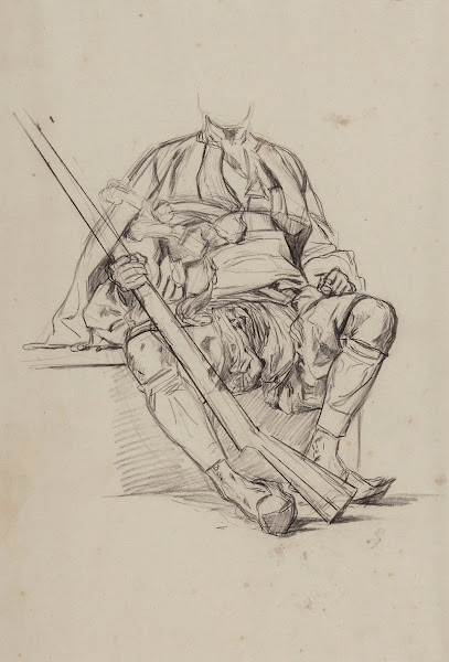 Sitting zeybek  a study of figures 1878