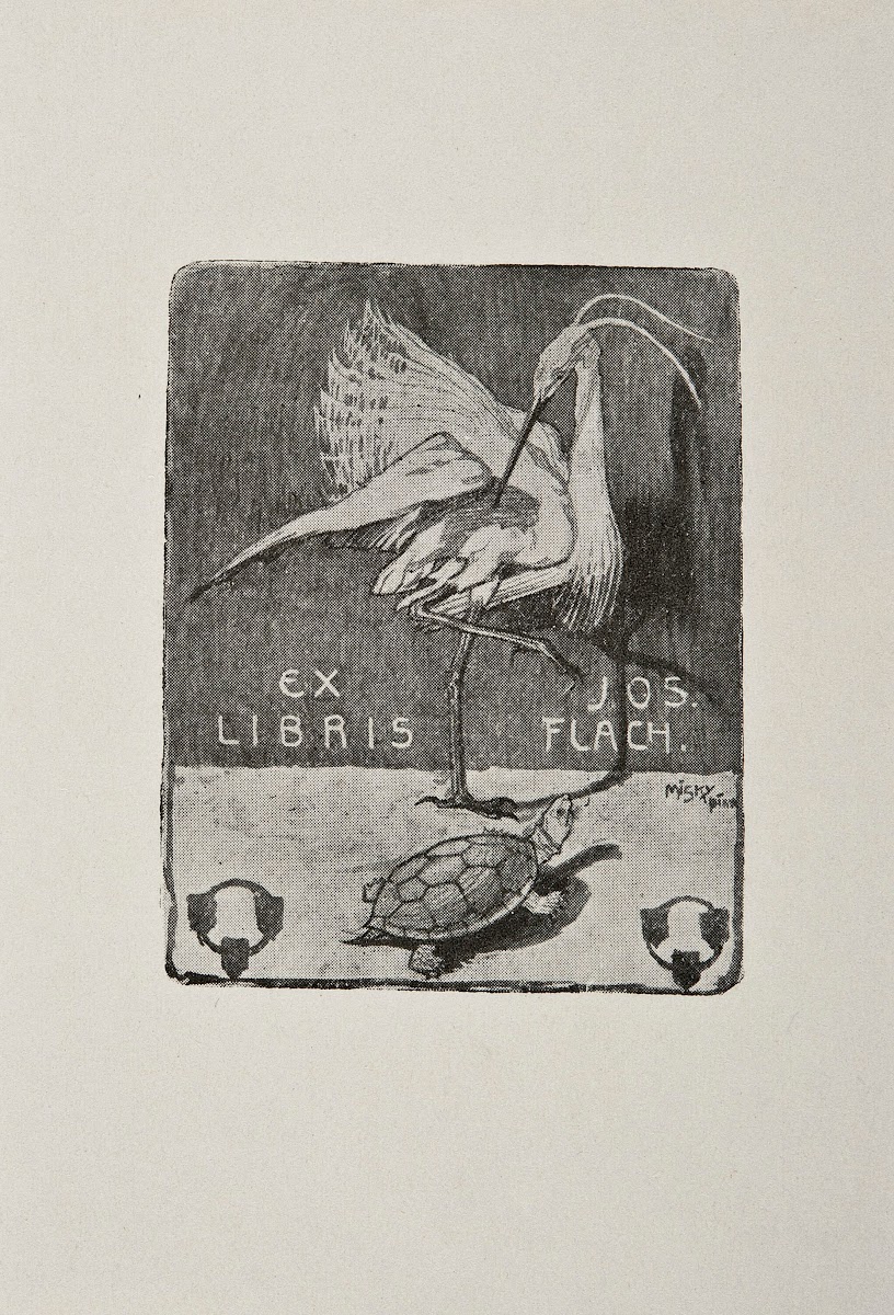 Bookplate of Józef Flach 1912