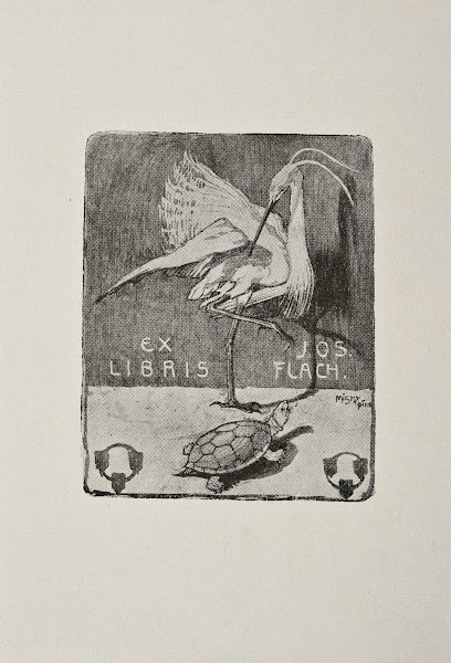 Bookplate of Józef Flach 1912
