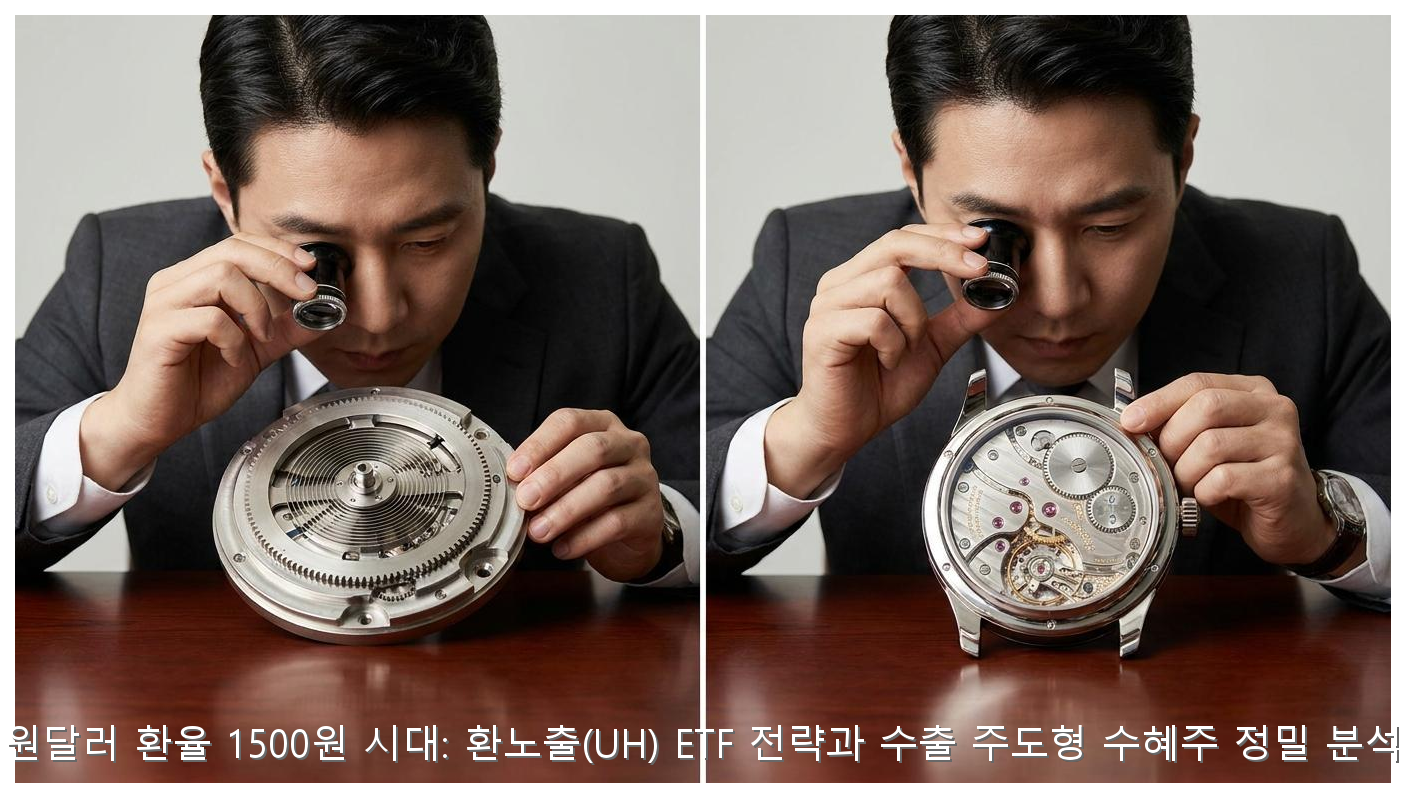 원달러 환율 1500원 시대: 환노출(UH) ETF 전략과 수출 주도형 수혜주 정밀 분석 핵심 안내 및 분석 인포그래픽 (4)