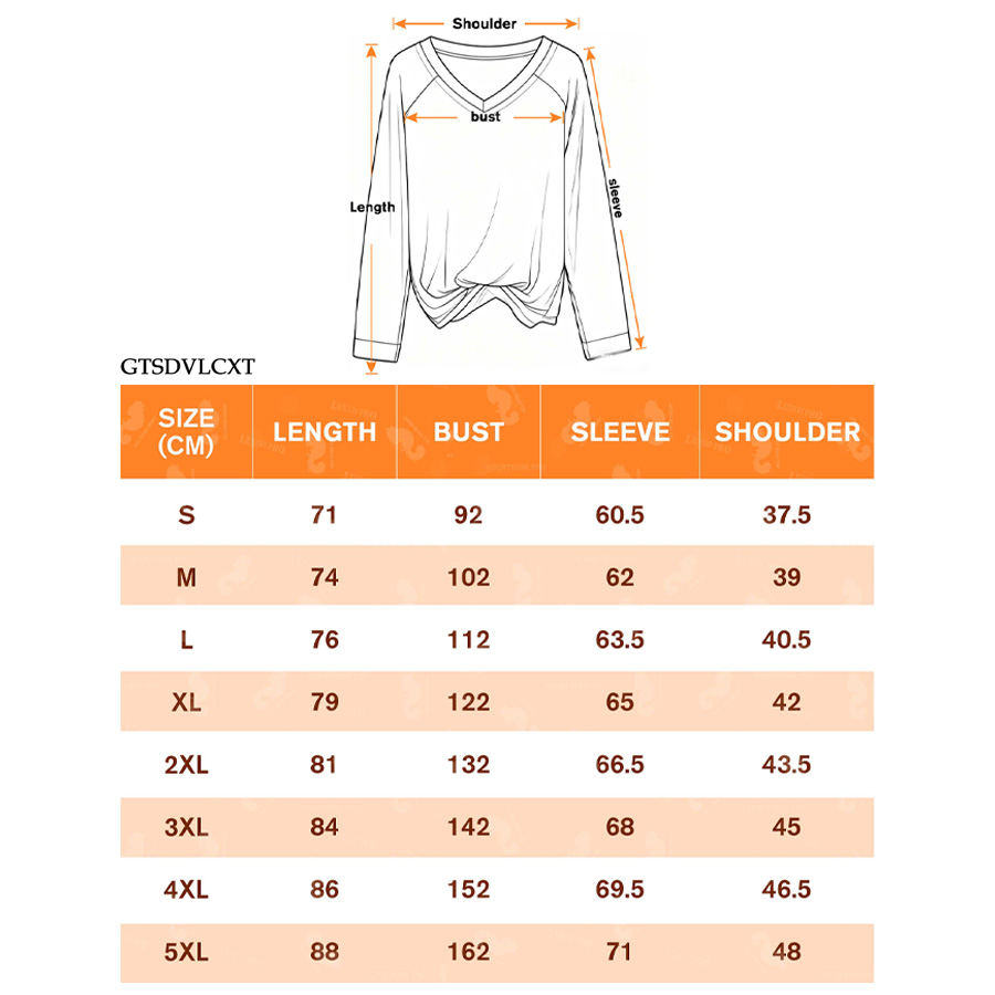 AOP GTS Women’s V neck long sleeve top