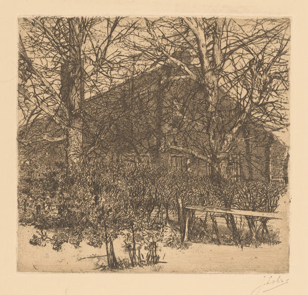 Bomen voor boerderijwoning 20th century