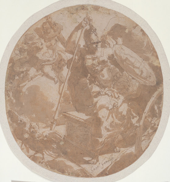Minerva with her Sacred Bird the Owl c 1767