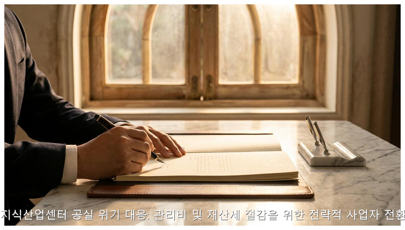 2026년 지식산업센터 공실 위기 대응: 관리비 및 재산세 절감을 위한 전략적 사업자 전환 가이드 핵심 안내 및 분석 인포그래픽 (2)