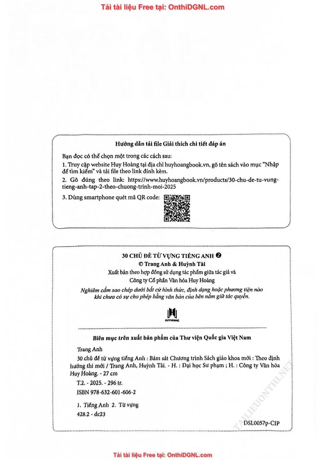 30 Chủ đề tiếng Anh chủ đề 2 cô Trang Anh