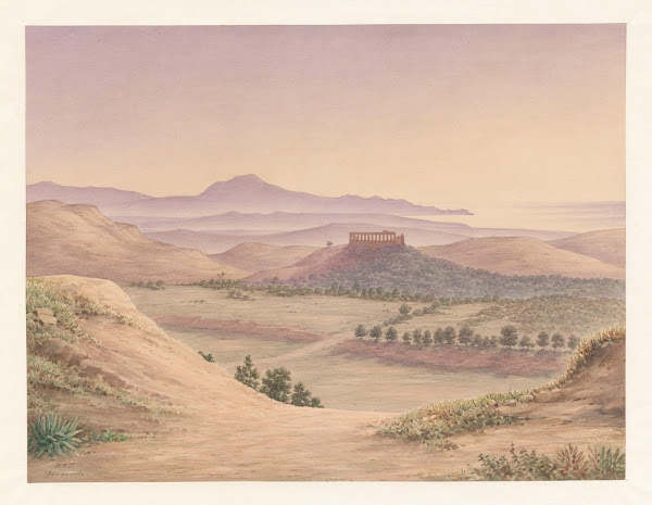 Italy Agrigento  Temple of Juno Lacinia 1849 1854