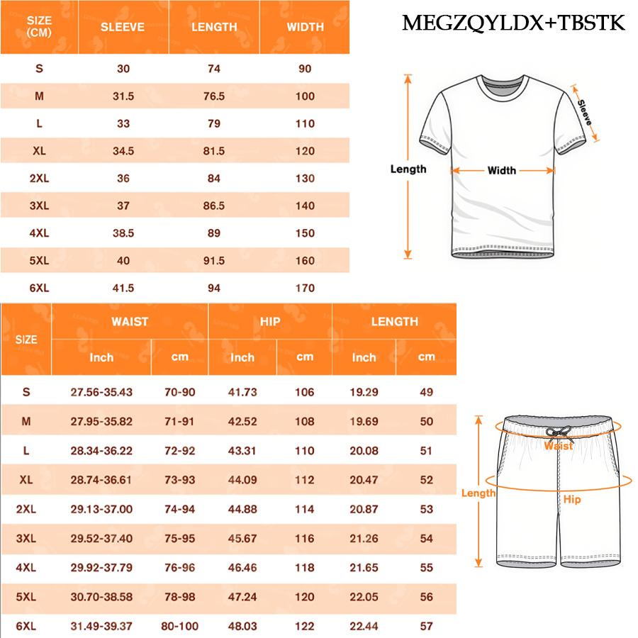 MEG Soccer Crew Neck Short-Sleeve T-Shirt + Plain Beach Shorts - Bird's Eye Fabric