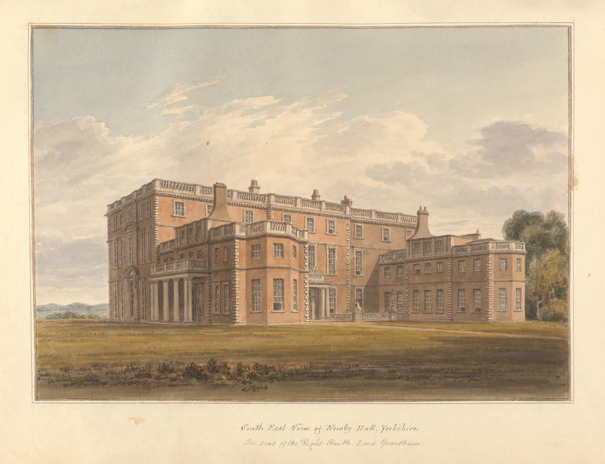 South East View of Newby Hall Yorkshire the Seat of the Right Honble Lord Granth