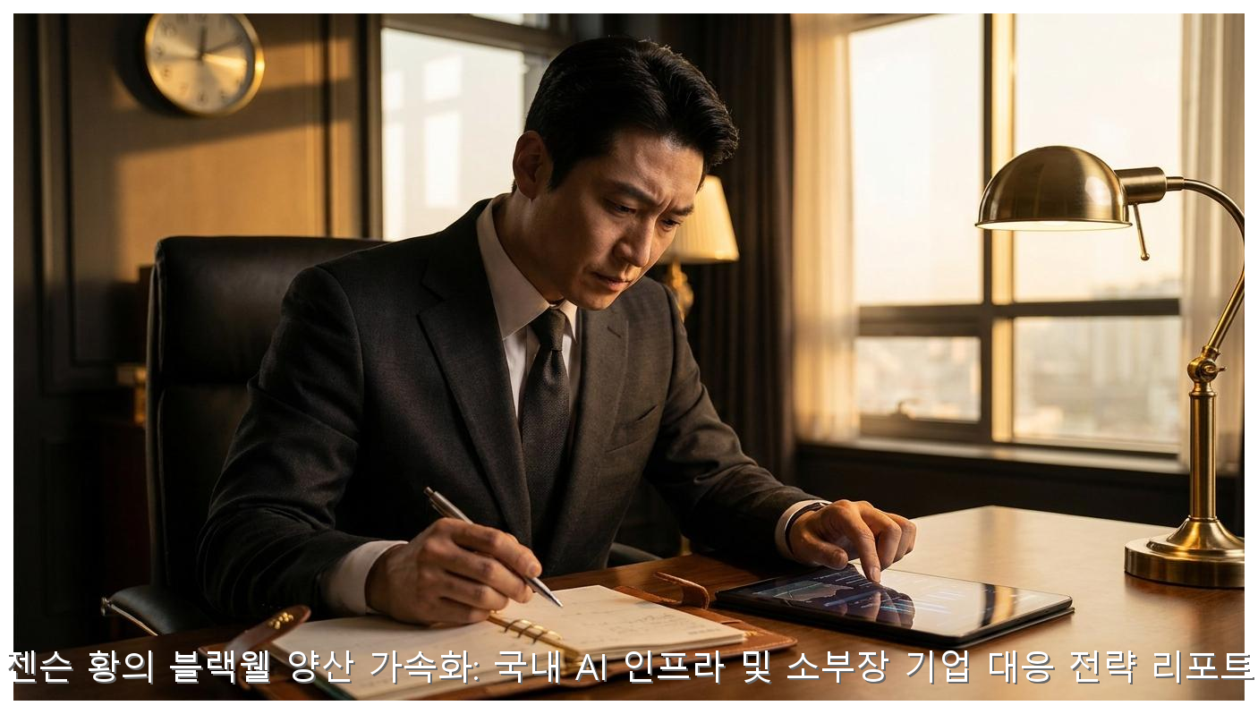 젠슨 황의 블랙웰 양산 가속화: 국내 AI 인프라 및 소부장 기업 대응 전략 리포트 핵심 안내 및 분석 인포그래픽 (2)