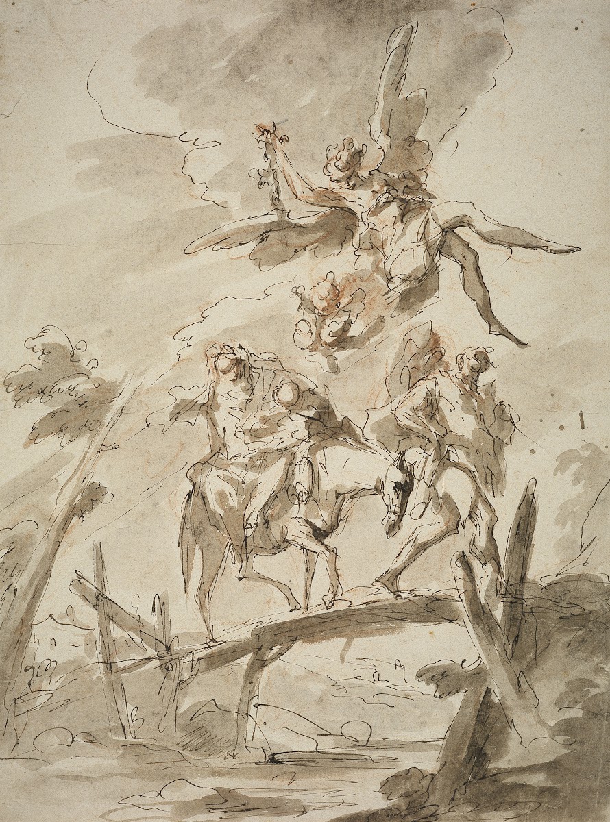 The Holy Family on the Flight into Egypt ca 1760