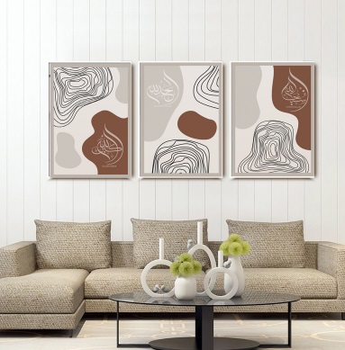 60x90cm Frame Lukisan Set Lukisan
