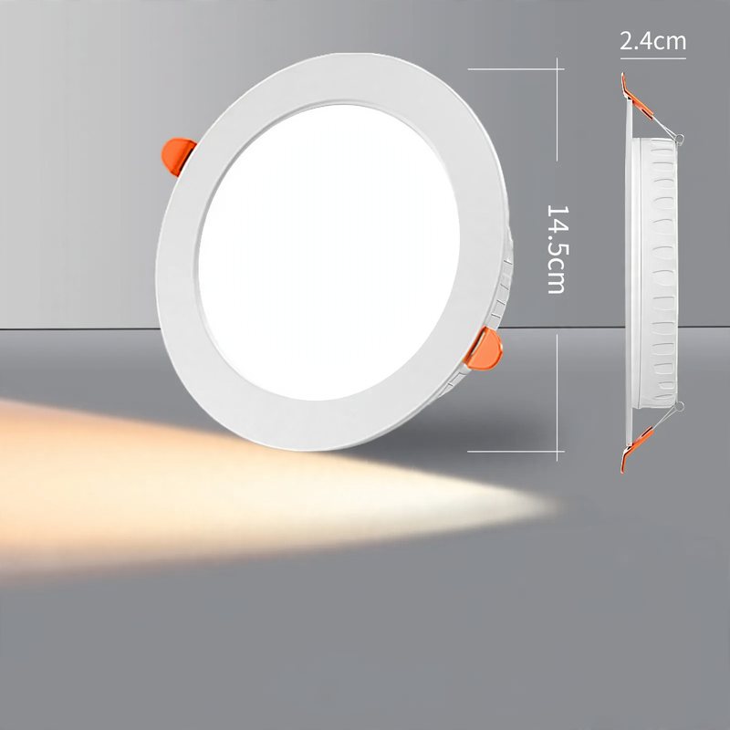 LED-Einbauleuchte, ultraflach, rund
