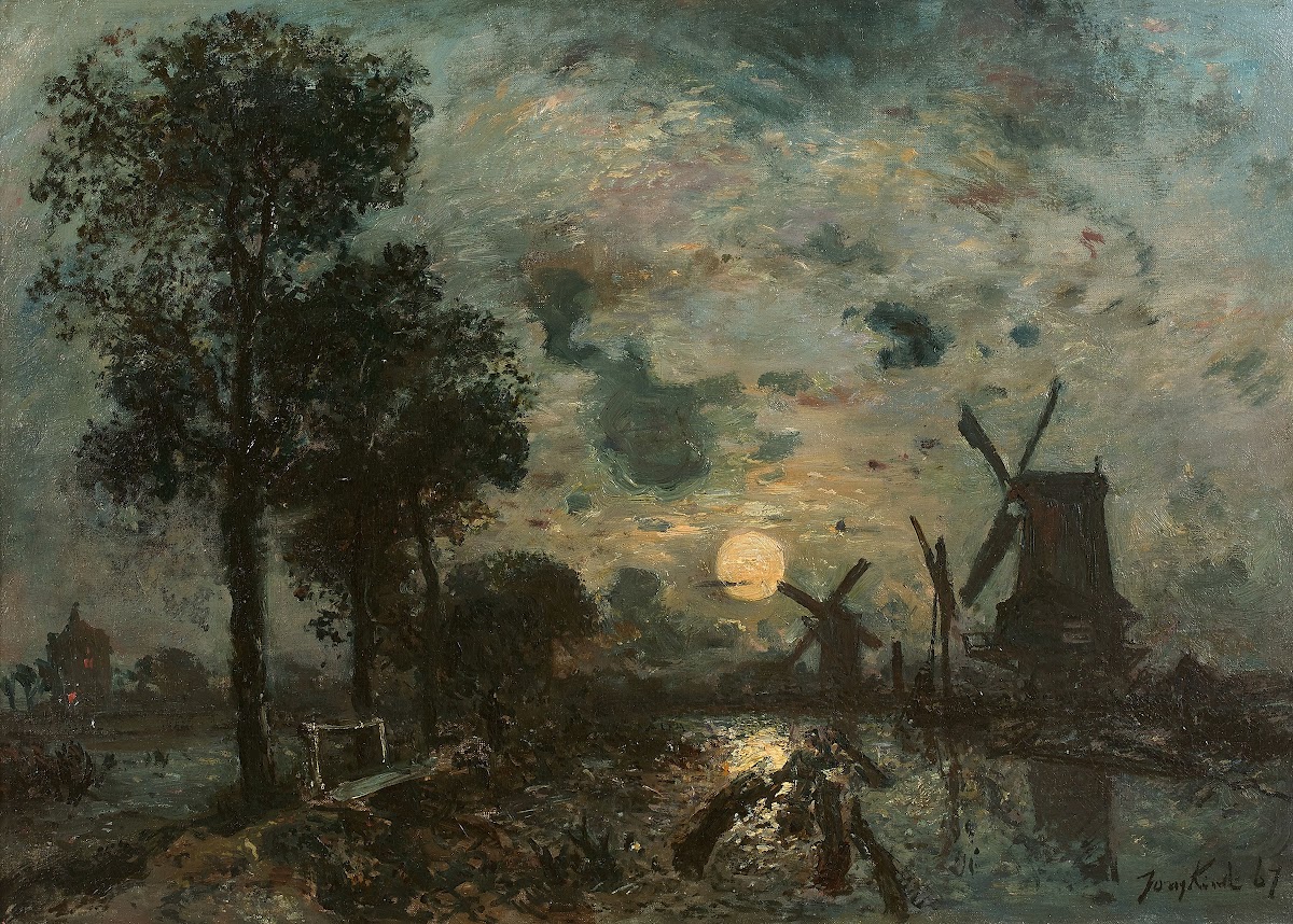 Moulins au clair de lune Schiedam