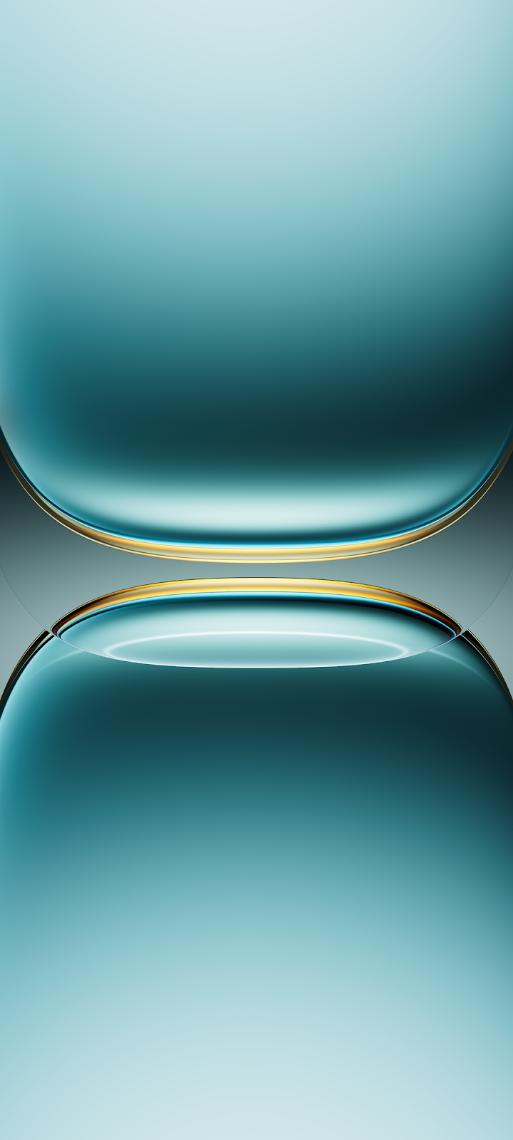 Abstract Teal Glass Orbs - 3D Digital Art Full HD iPhone Wallpaper (1080x2400)