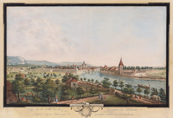 Vue de la Ville et des Environs de Soleure du Coté du Couchant
