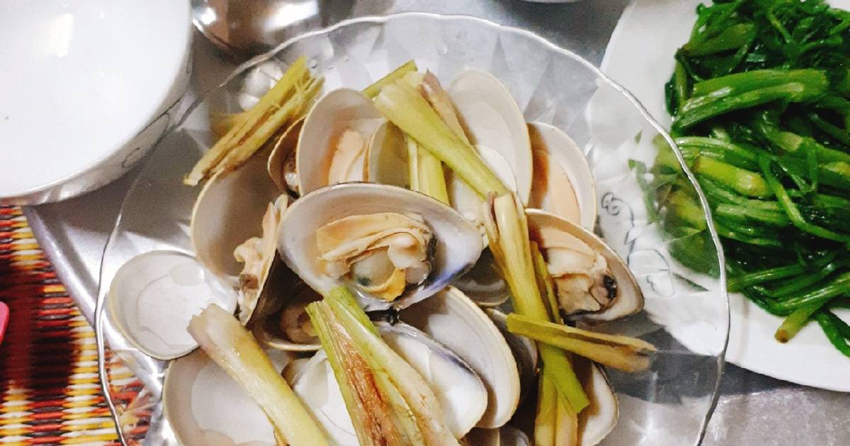 Ngao đỏ hấp sả