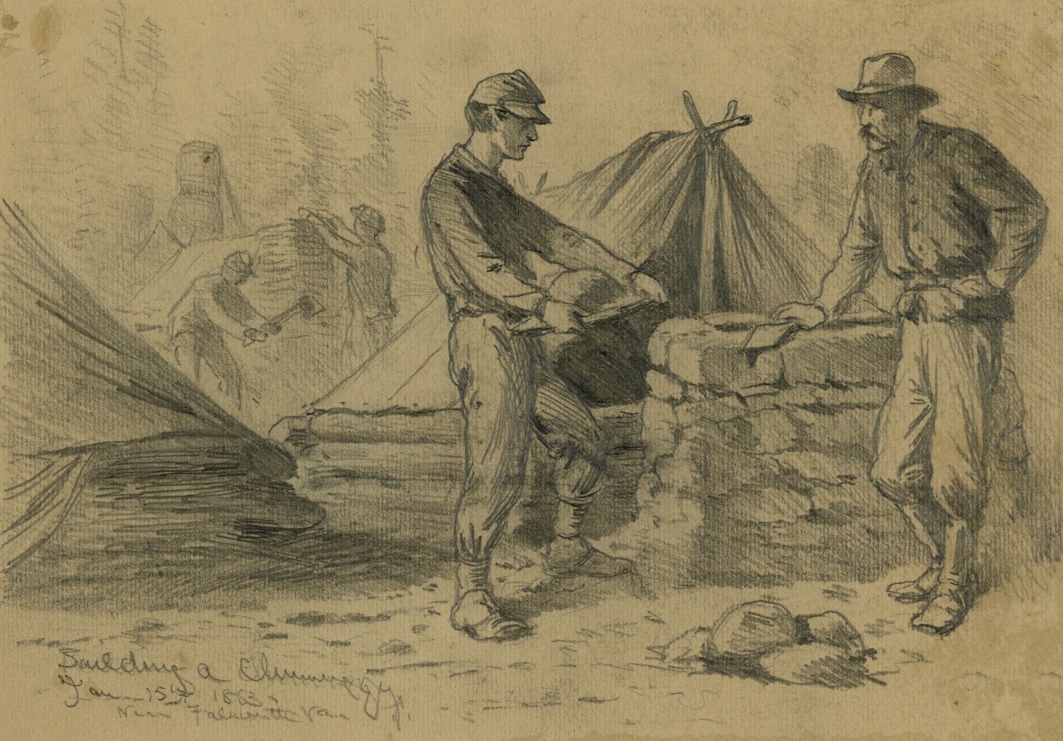 Building a chimney 1863
