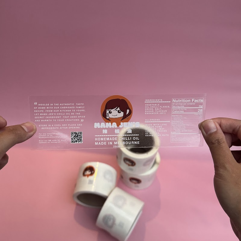 Labels on Rolls — Sticky Sitch Melbourne