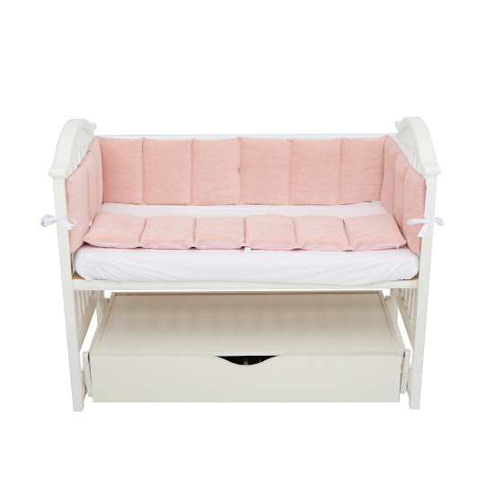 Bumper Twins Velour 360 cm pink