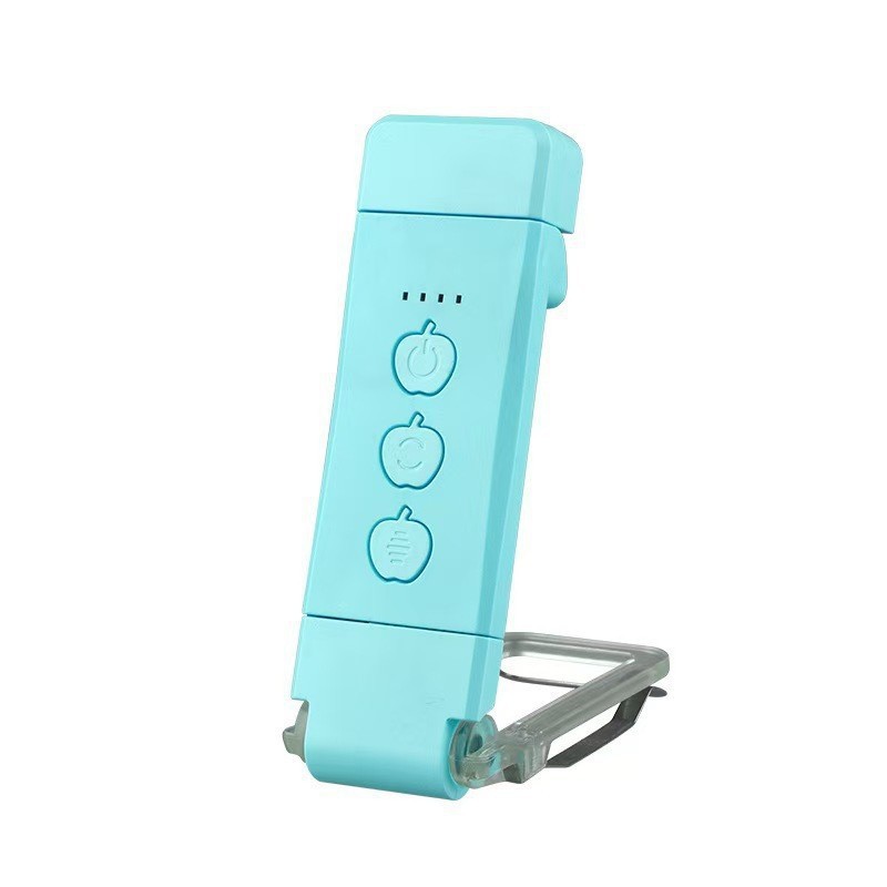 Portable, foldable LED clip lamp