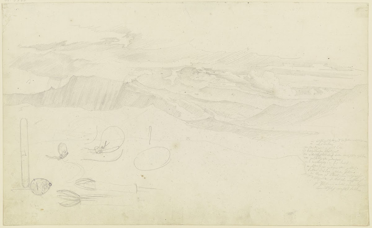 Weiter Blick über die Sabiner Berge 1830  1831